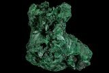 Silky Fibrous Malachite Cluster - Congo #81768-1